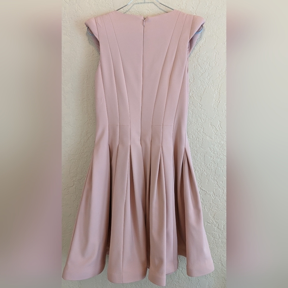 Halston Heritage Pink Pleated Dress - Picture 4 of 9